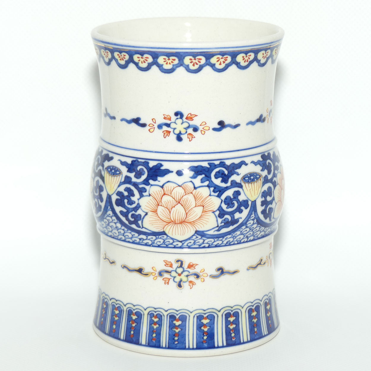 Early 20th Century Lotus Flower Brush Pot or Beaker vase