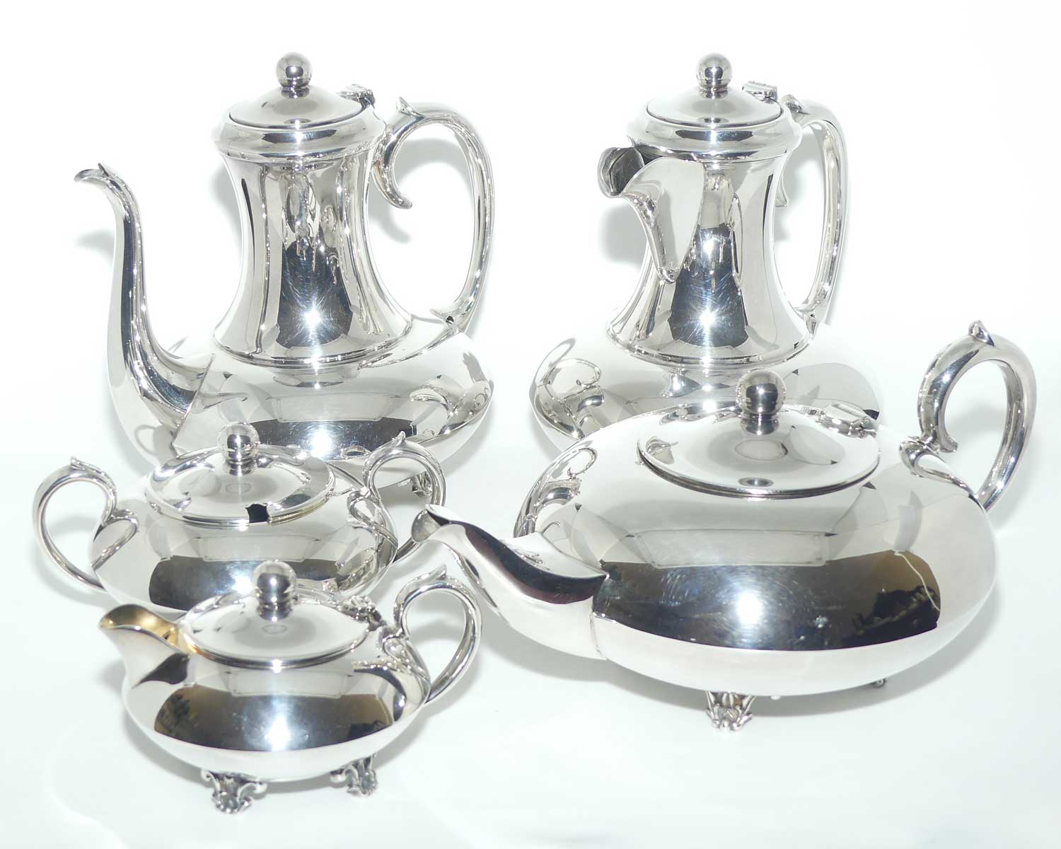 Imperial EPNS 5 piece globular tea service