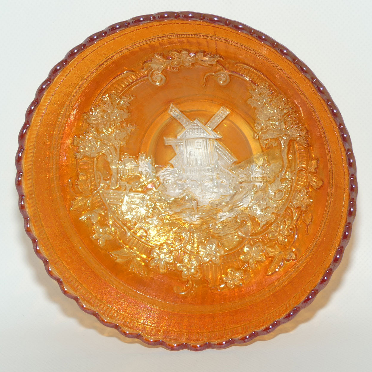 Imperial Marigold Carnival Glass bowl | 18.5cm diam