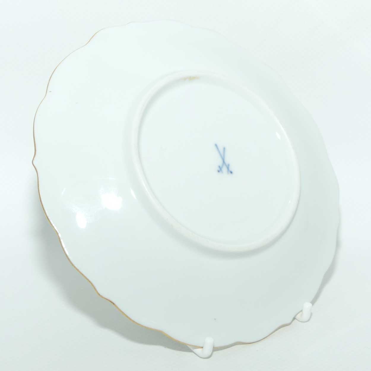 Meissen Brown Dragon tea trio trimmed with gilt