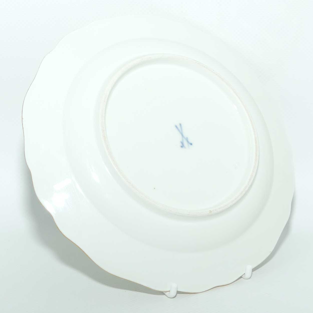 Meissen Brown Dragon tea trio trimmed with gilt