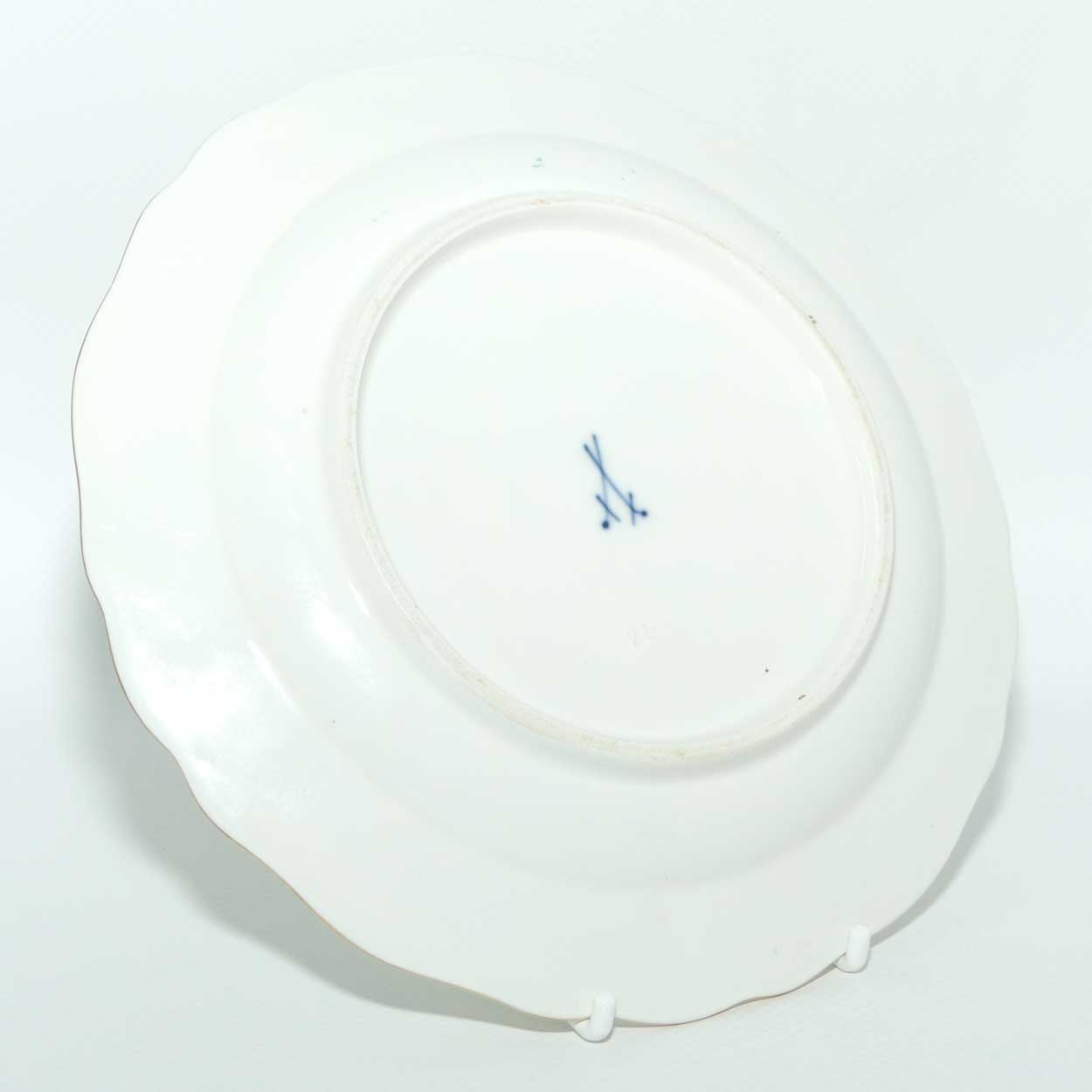 Meissen Green Dragon tea trio trimmed with gilt