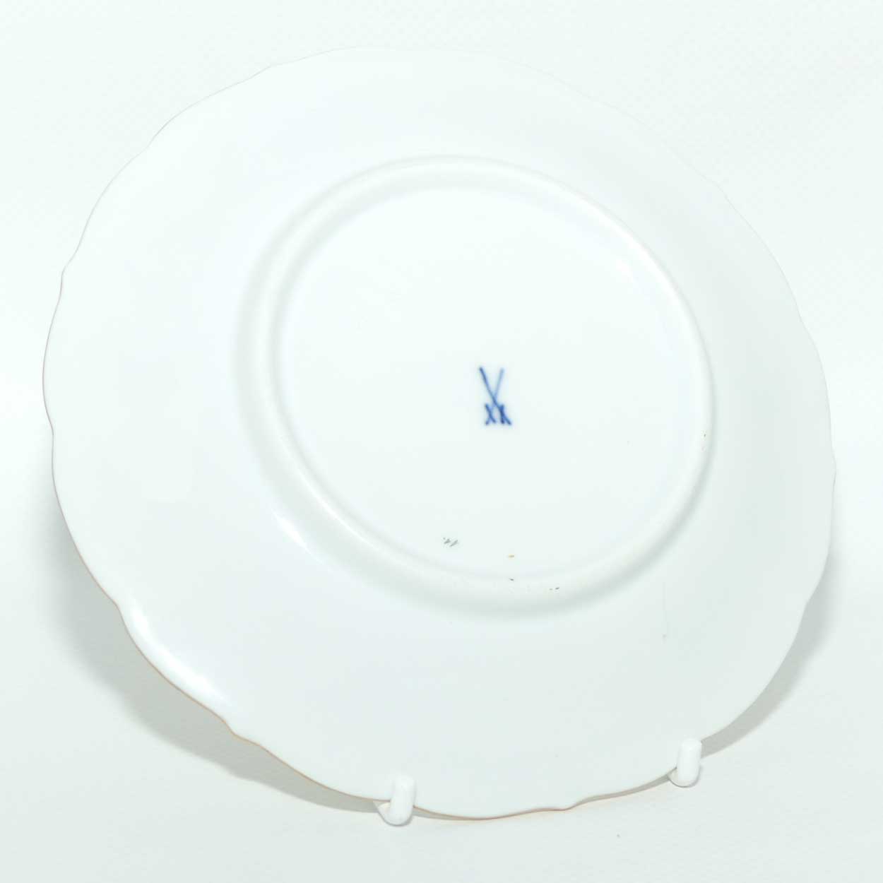 Meissen Yellow Dragon tea trio trimmed with gilt