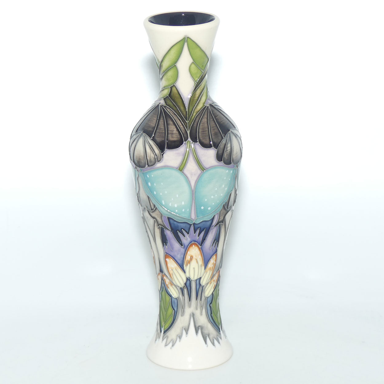 Moorcroft Pottery | Indigo Lace 93/8 vase