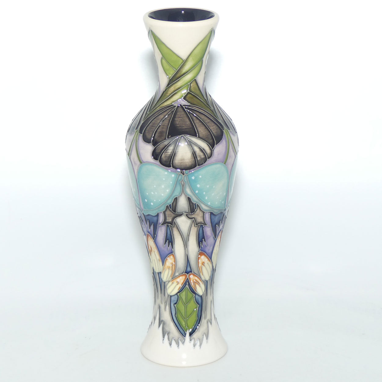 Moorcroft Pottery | Indigo Lace 93/8 vase