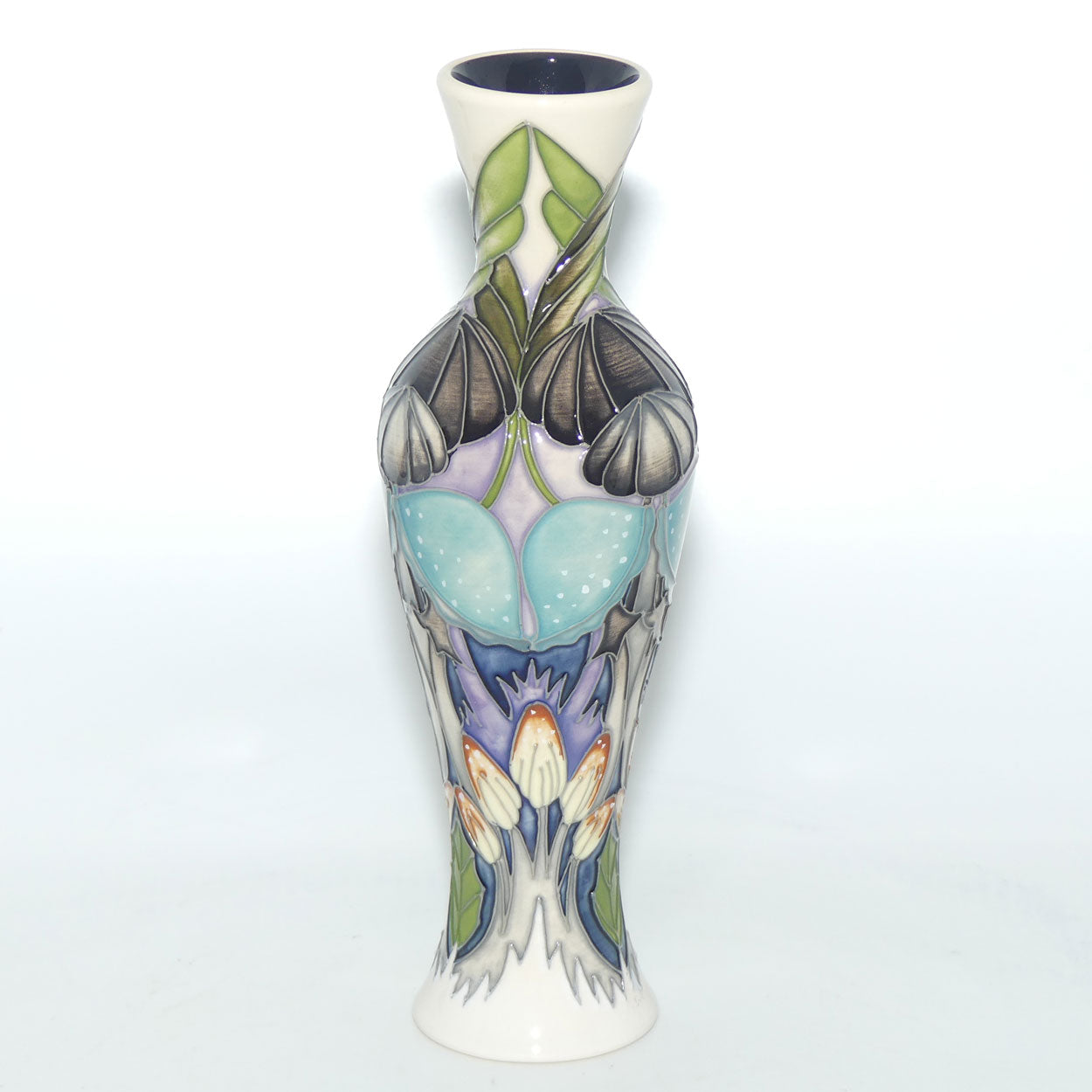 Moorcroft Pottery | Indigo Lace 93/8 vase