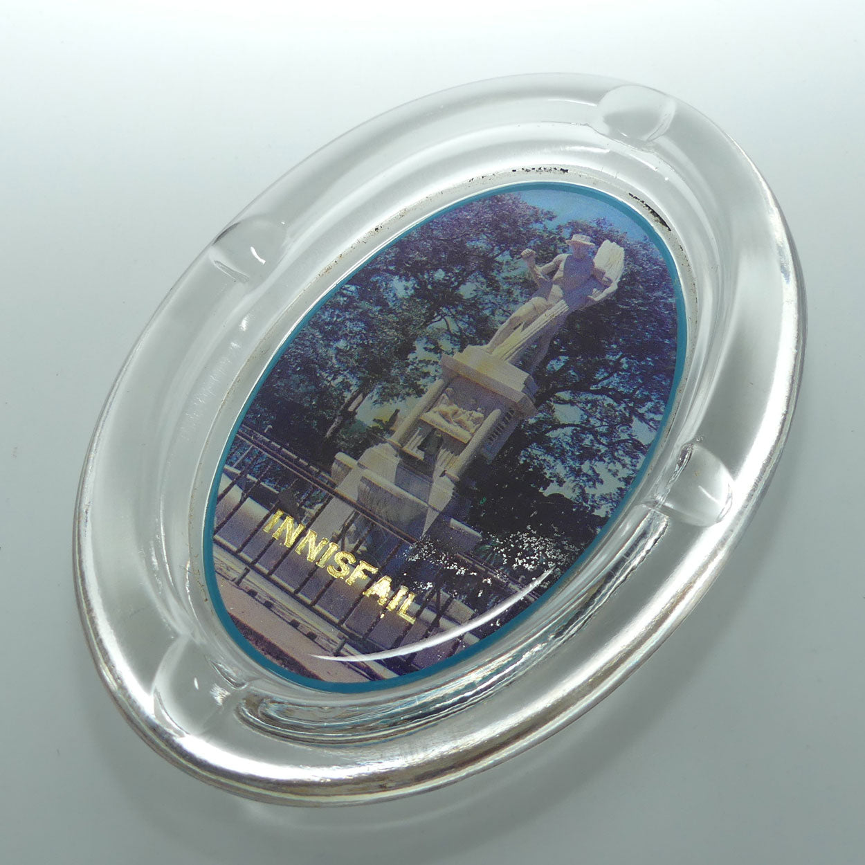 Vintage Innisfail Glass Souvenir Ashtray