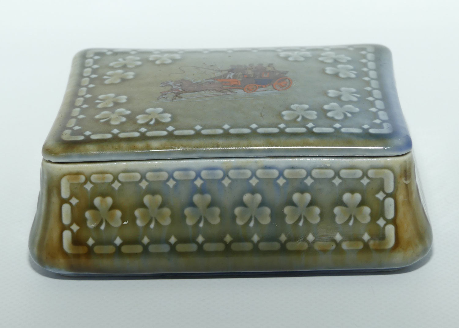 Wade Irish Porcelain Stagecoach trinket box