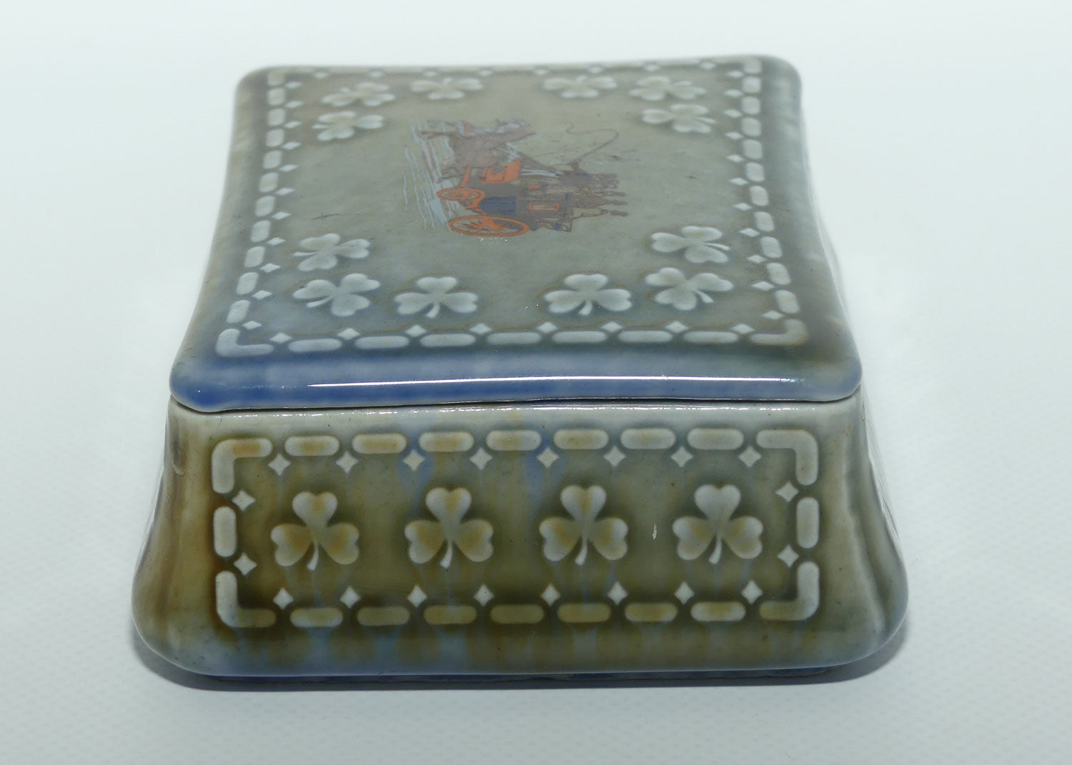 Wade Irish Porcelain Stagecoach trinket box