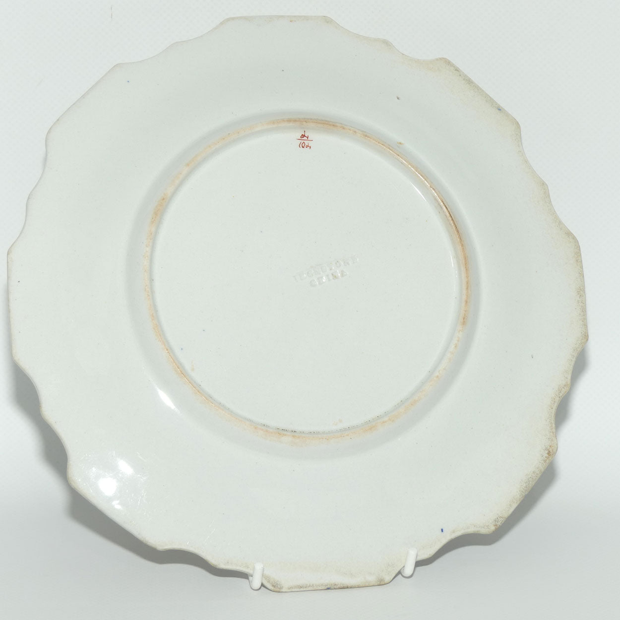 Antique Blue and Red Ironstone plate c.1860