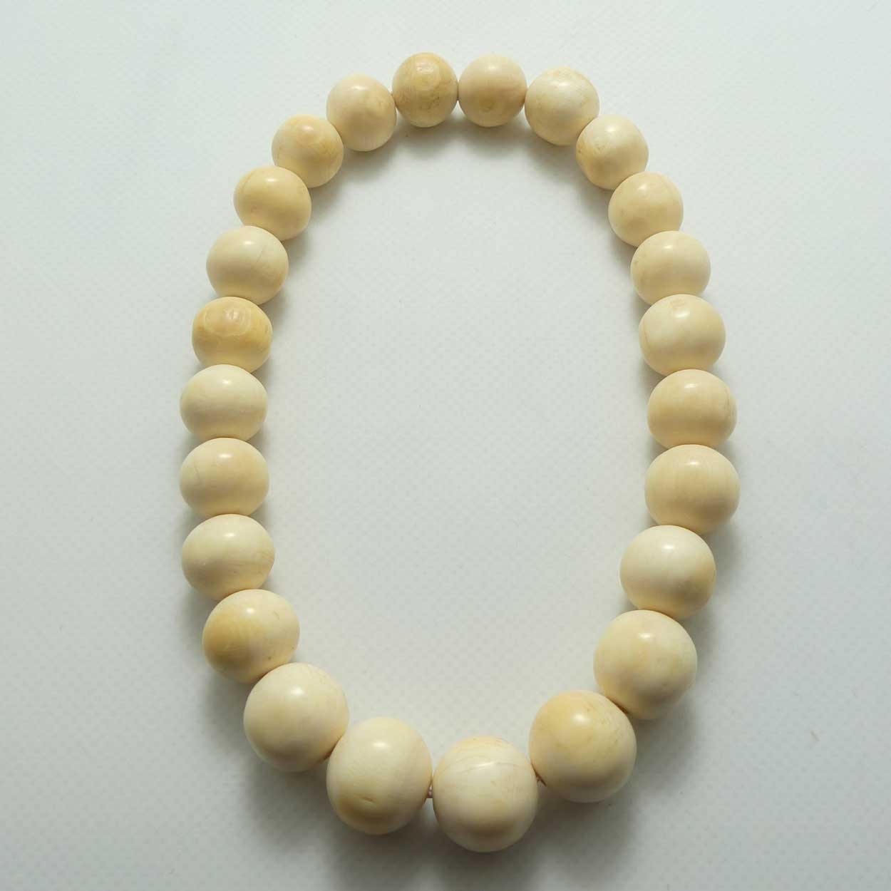 Very Heavy Antique set of Ivory Beads | 16 to 19mm thick