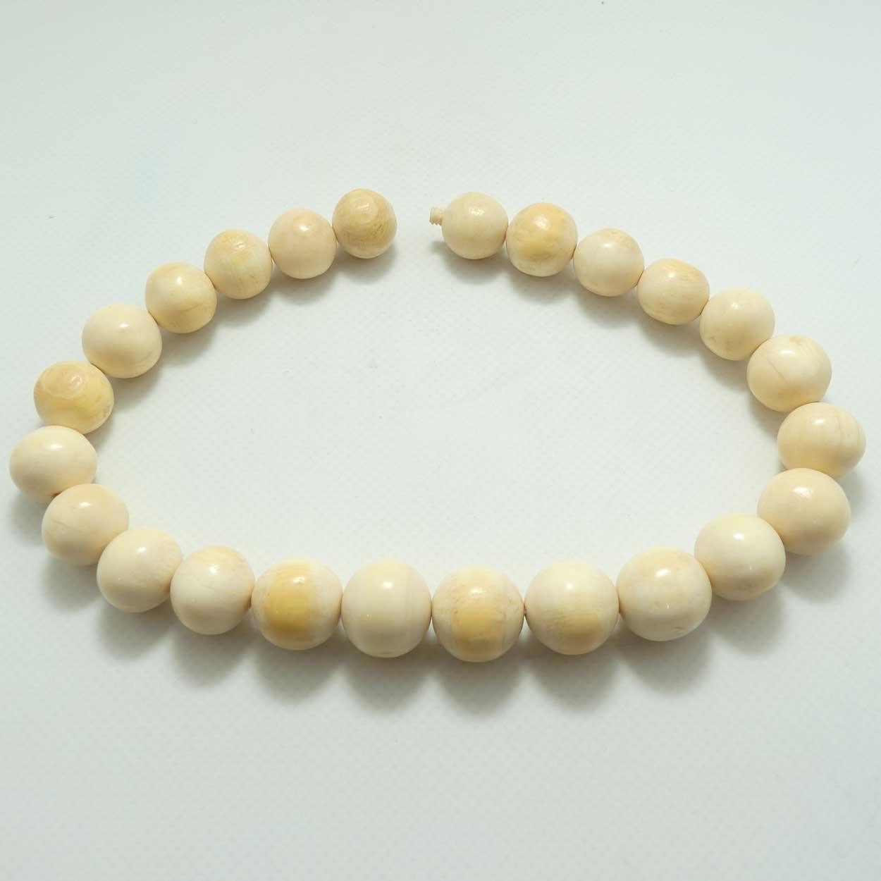 Very Heavy Antique set of Ivory Beads | 16 to 19mm thick