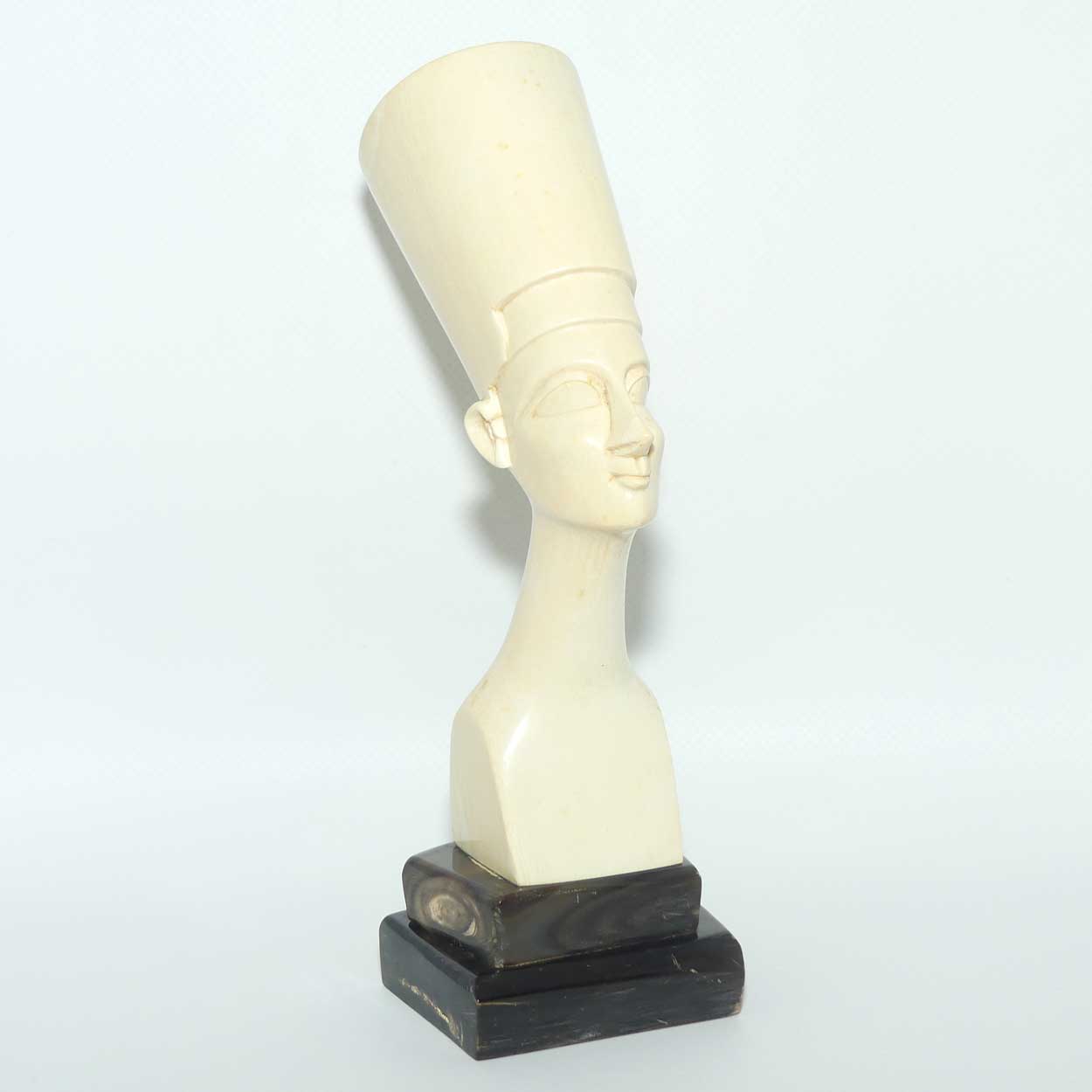 Carved Ivory Bust of Egyptian Queen Nefertiti | 22.5cm tall