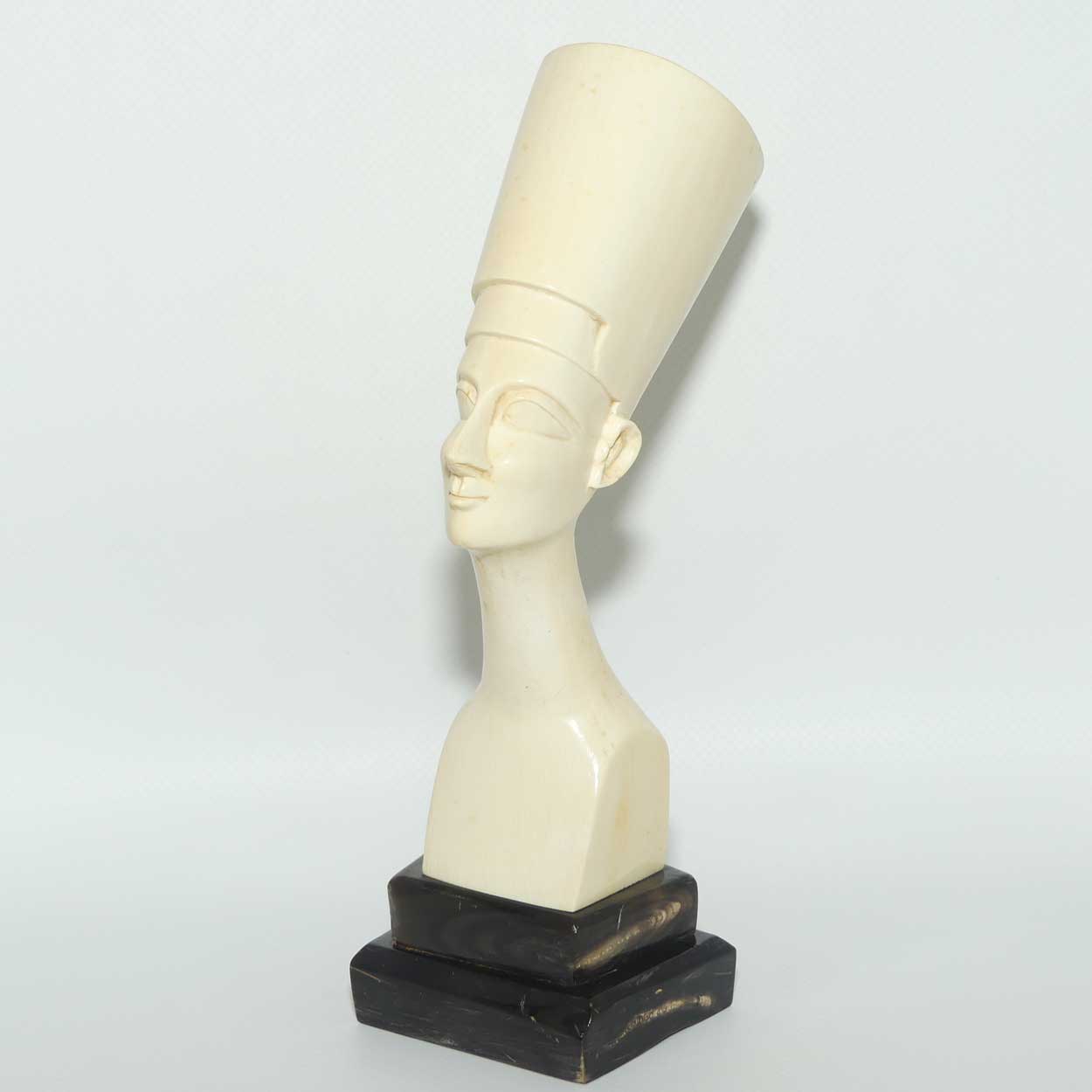 Carved Ivory Bust of Egyptian Queen Nefertiti | 22.5cm tall