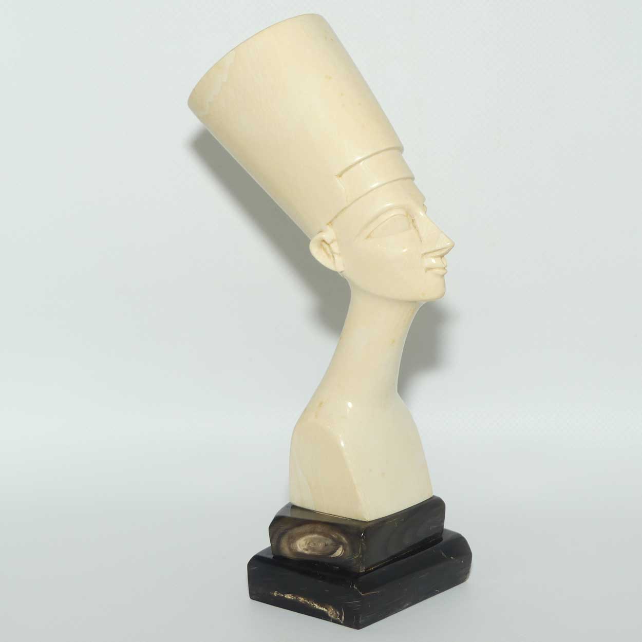 Carved Ivory Bust of Egyptian Queen Nefertiti | 22.5cm tall