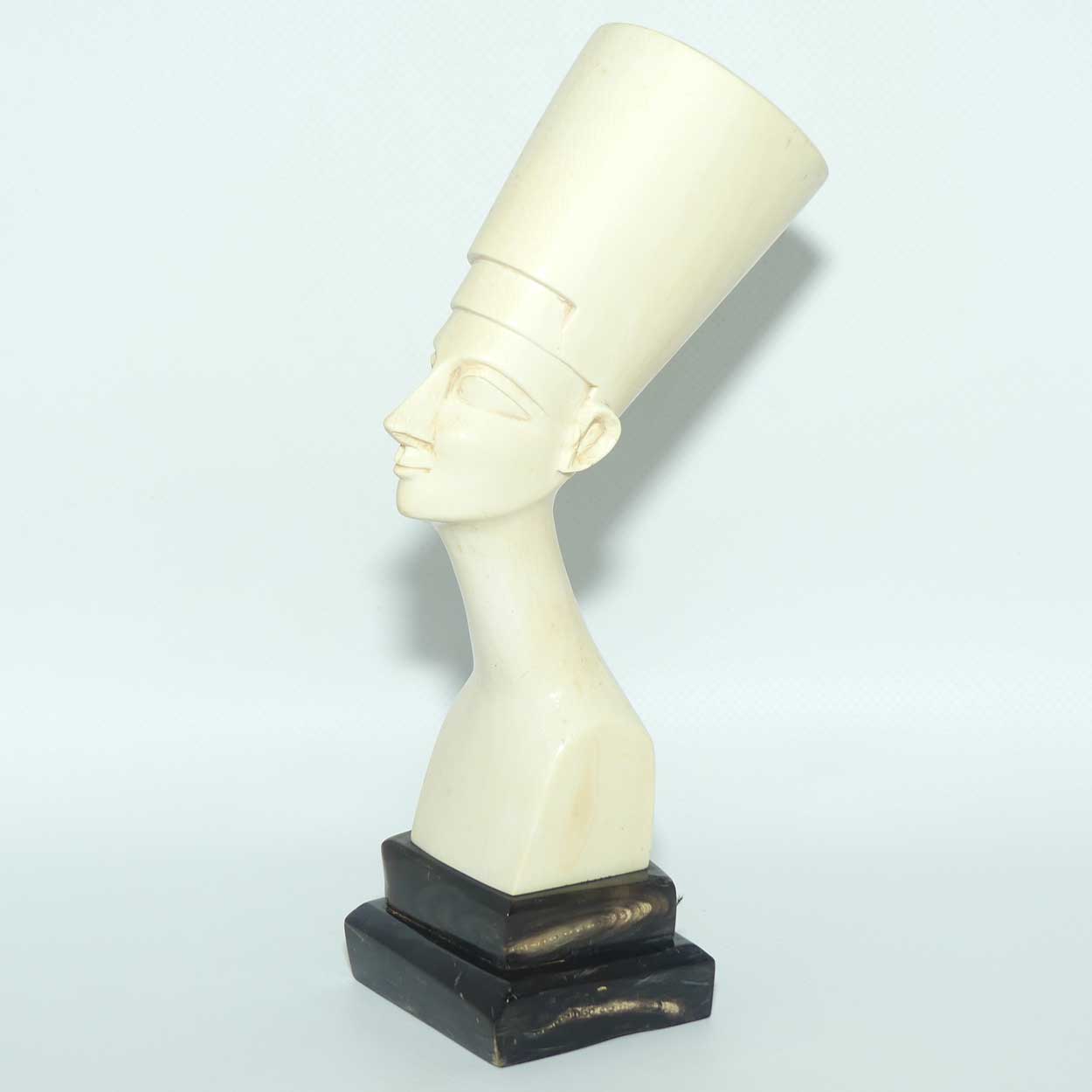 Carved Ivory Bust of Egyptian Queen Nefertiti | 22.5cm tall