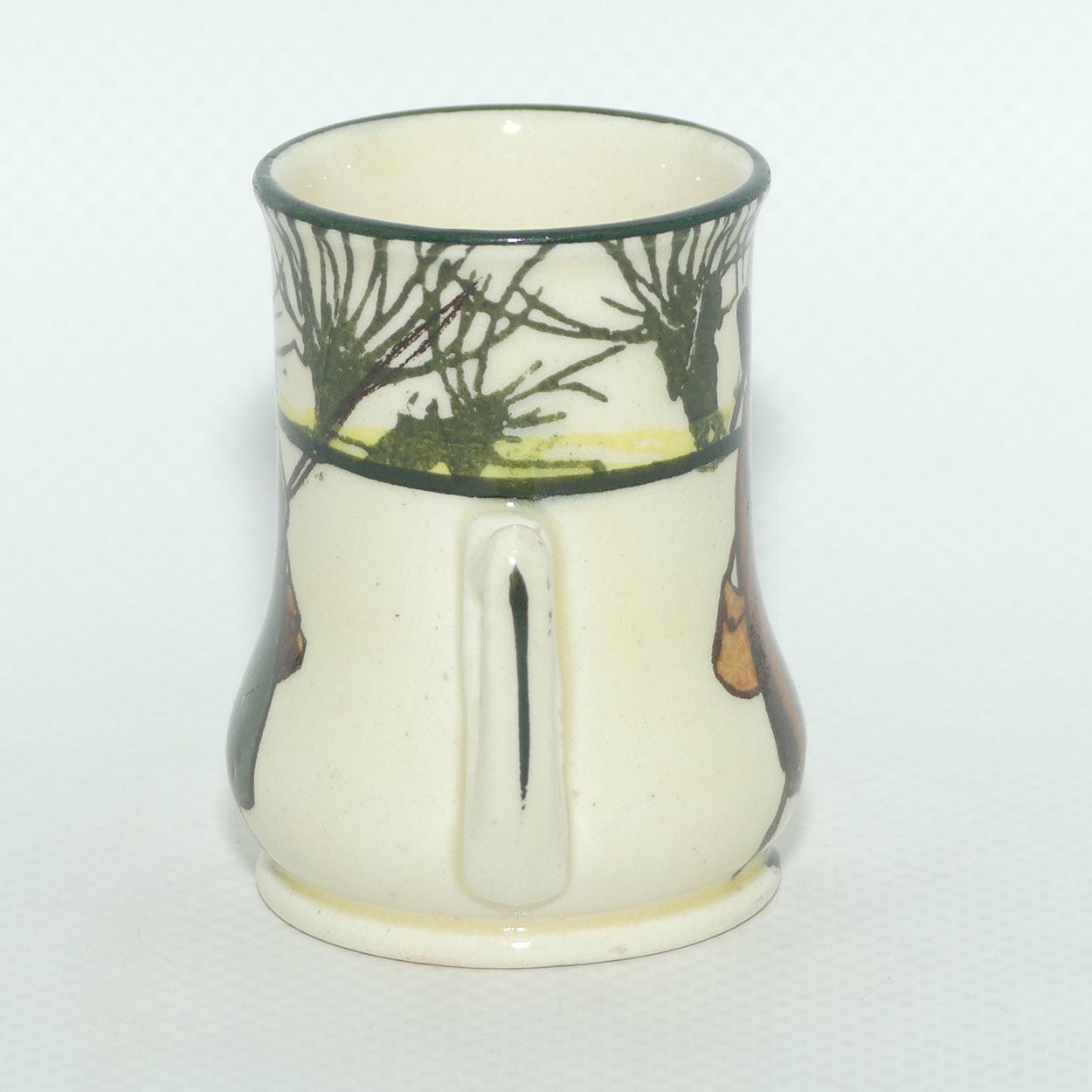 Royal Doulton Izaak Walton Gallant Fishers twin handle miniature vase
