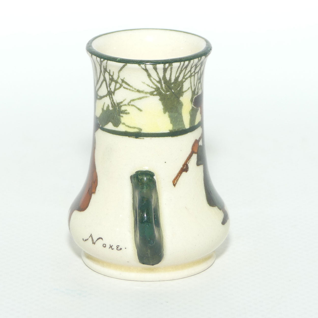 Royal Doulton Izaak Walton Gallant Fishers twin handle miniature vase | Shape 7024