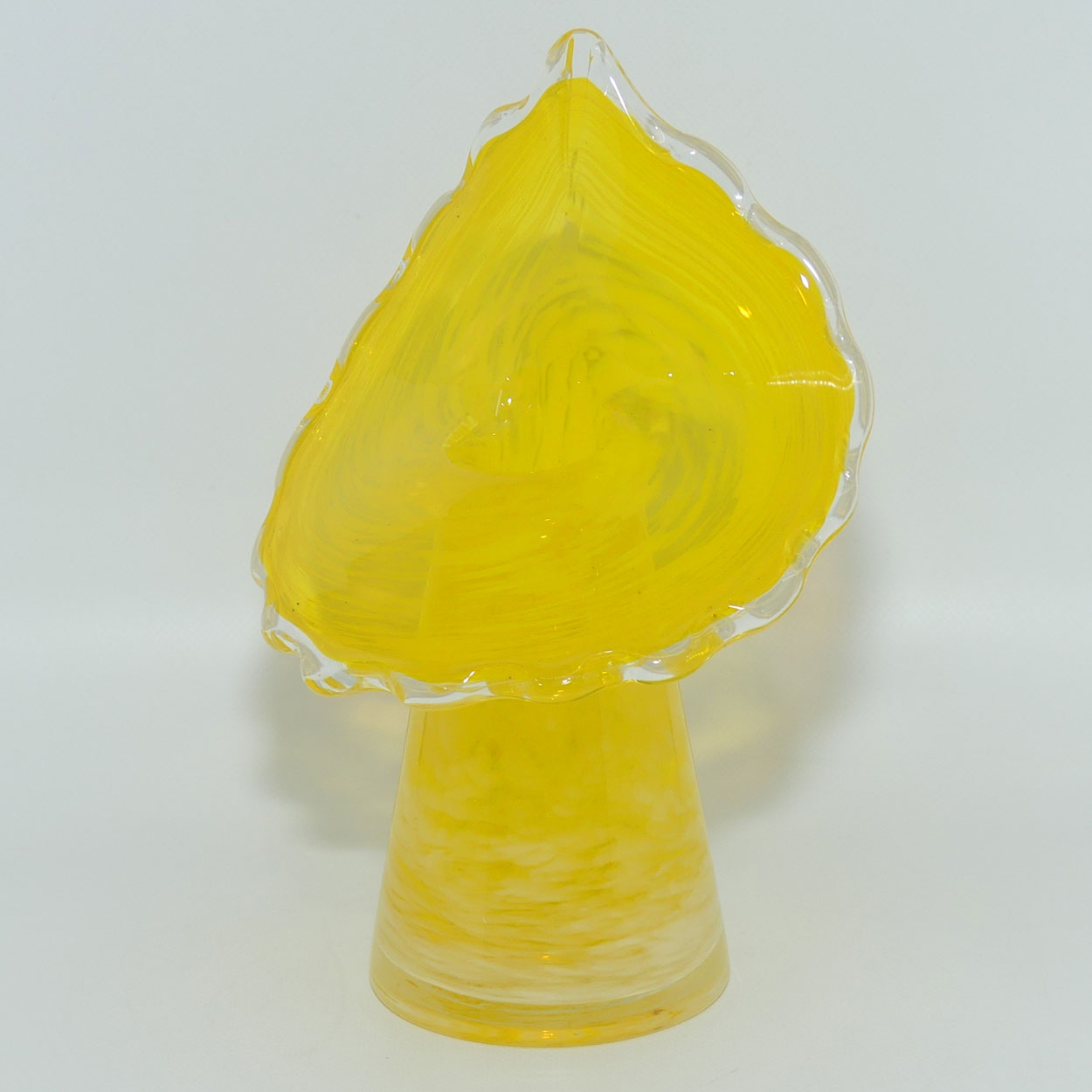 Buttercup Yellow and Mottled Glass | Jack in the Pulpit vase