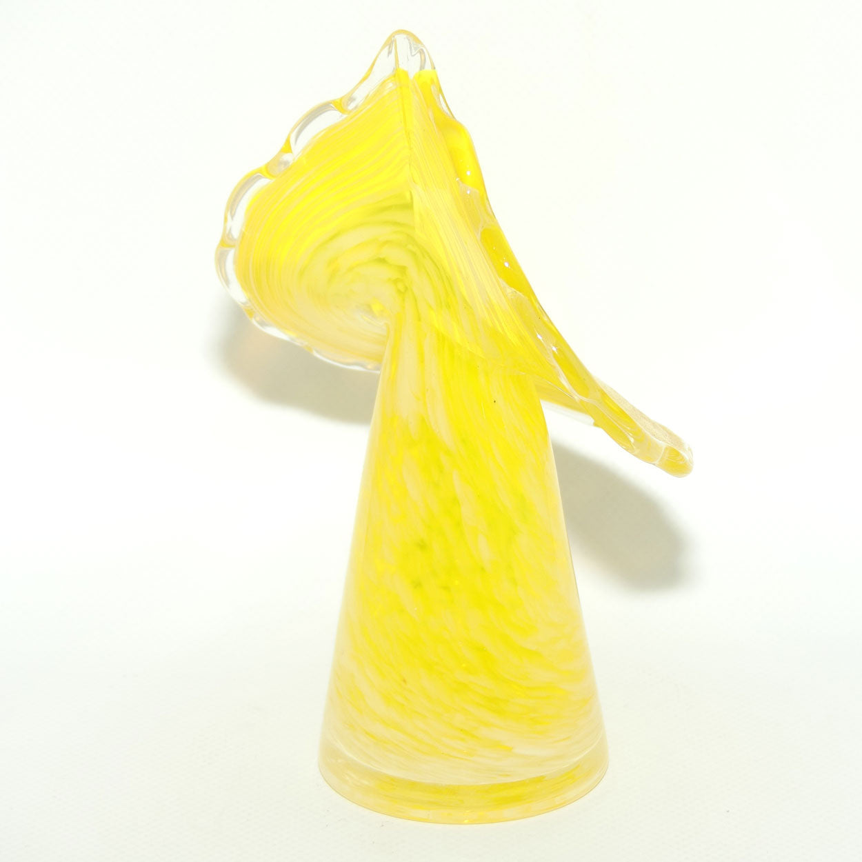 Buttercup Yellow and Mottled Glass | Jack in the Pulpit vase