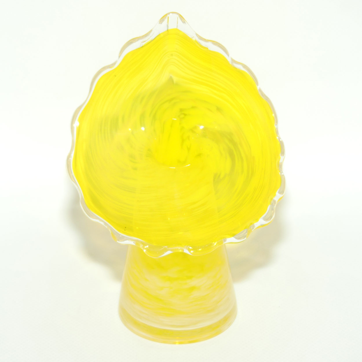Buttercup Yellow and Mottled Glass | Jack in the Pulpit vase