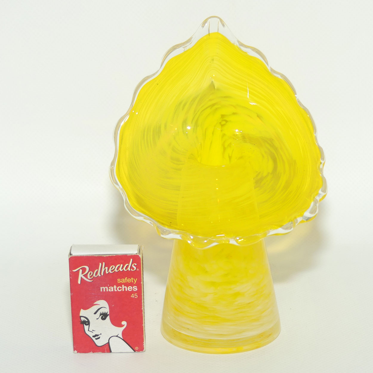 Buttercup Yellow and Mottled Glass | Jack in the Pulpit vase