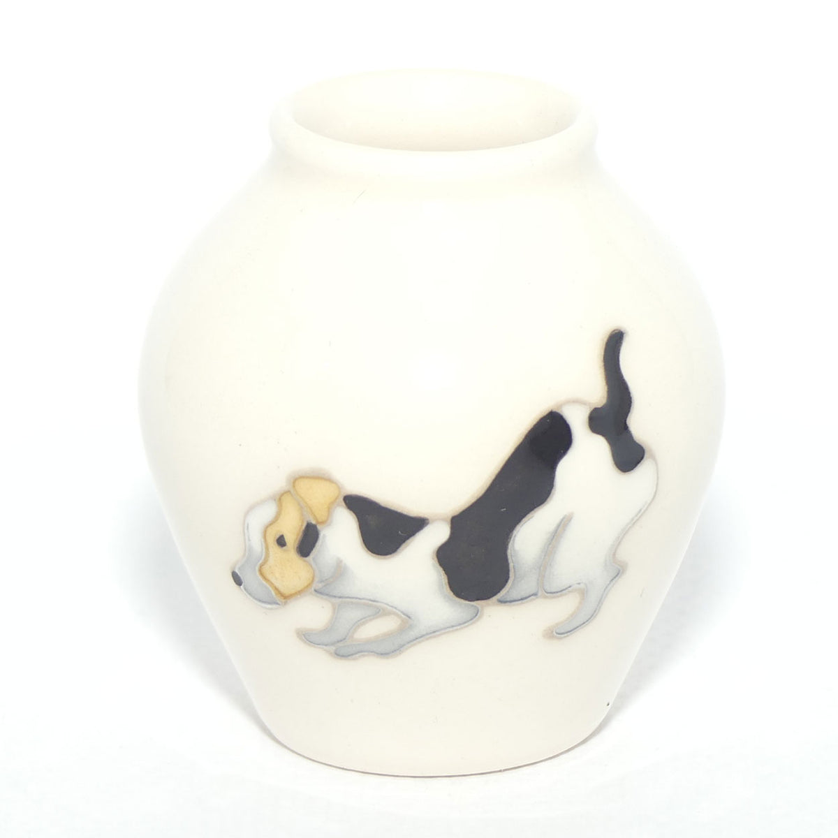 Moorcroft Jack Russell vase | Shape 4/2 | #1