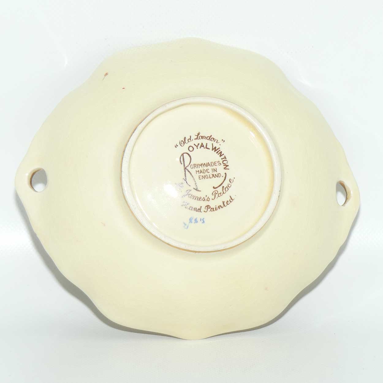 Royal Winton Old London St James Palace dish with twin handles