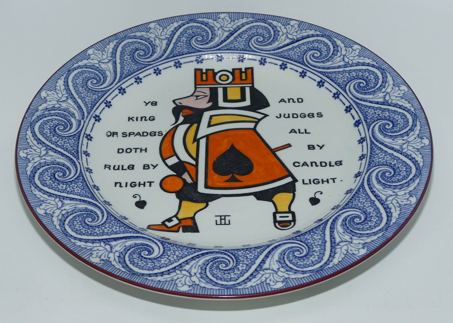 Wedgwood Etruria plate | King of Spades | Augustus L Jansson