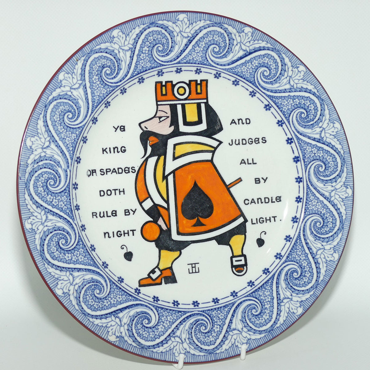 Wedgwood Etruria plate | King of Spades | Augustus L Jansson