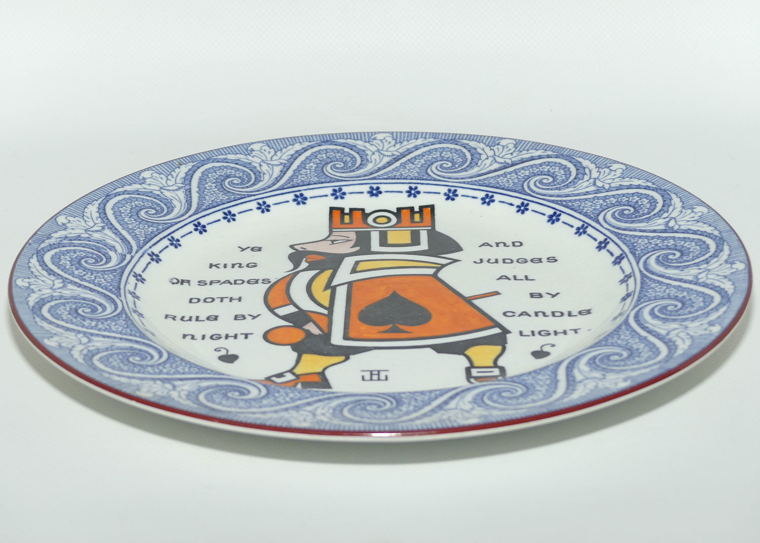 Wedgwood Etruria plate | King of Spades | Augustus L Jansson
