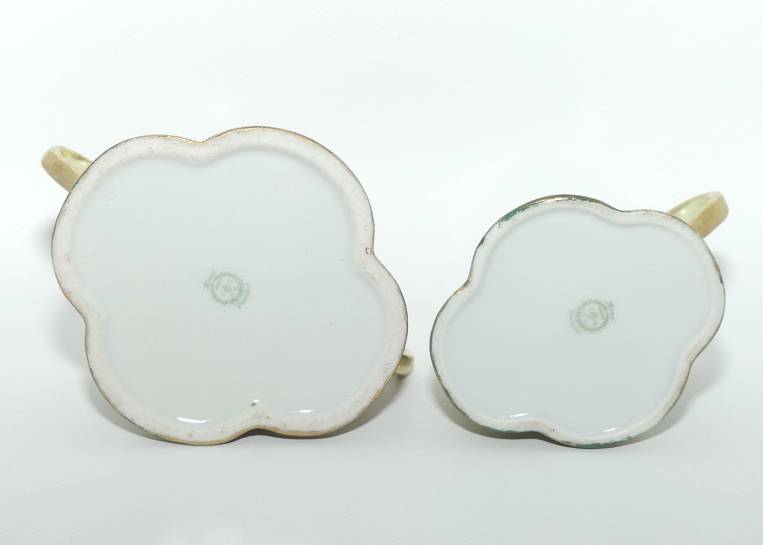 IE & C Co Japan Hand Painted Heavily Gilt Nippon lidded sugar and creamer