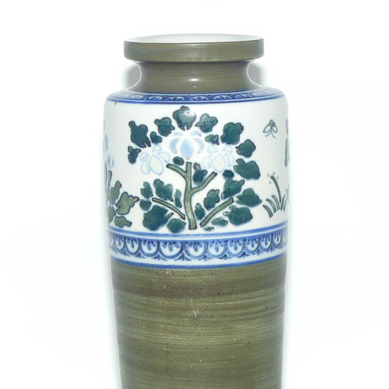 Mid 20th Century Japan Pottery Faience Vase