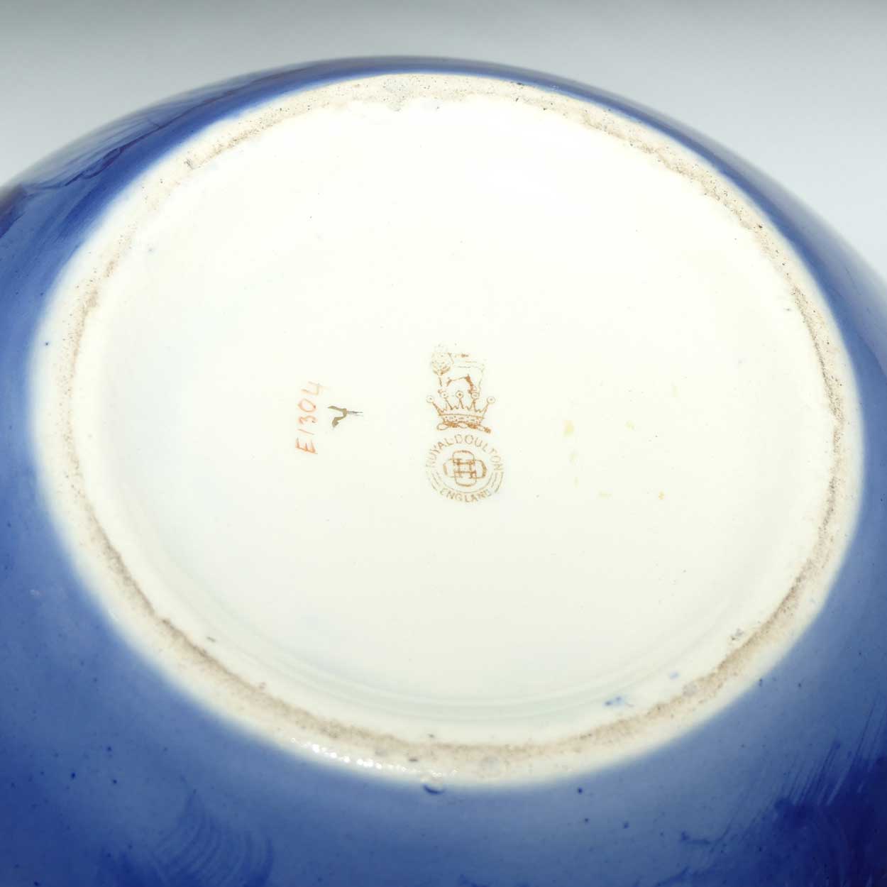 Royal Doulton Blue Childrens Regent shape jardiniere | Woman with Child holding Cloak