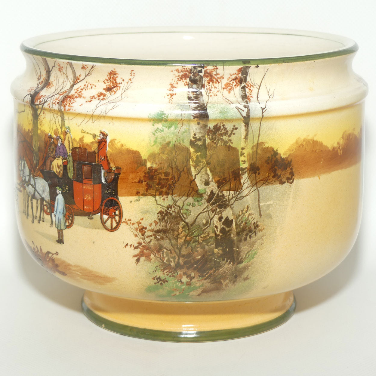 Royal Doulton Coaching Days jardiniere | Flower Bowl D2716