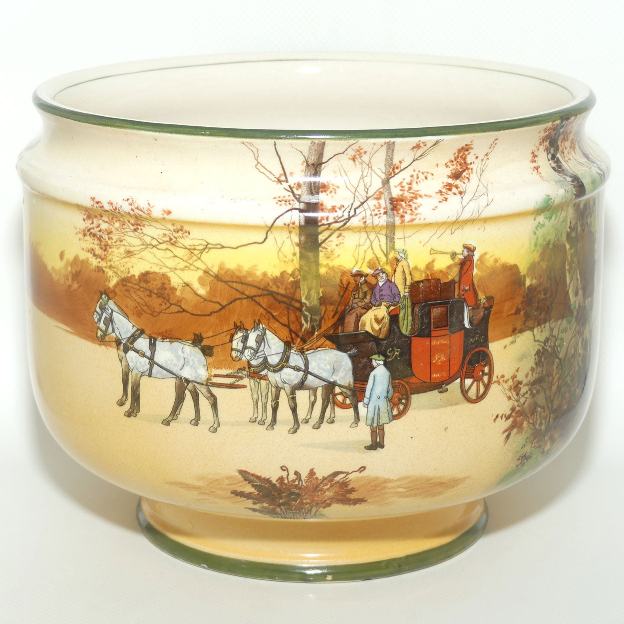 Royal Doulton Coaching Days jardiniere | Flower Bowl D2716