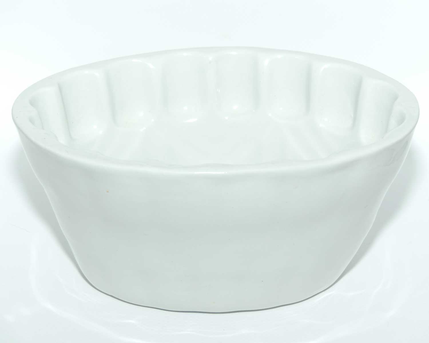 Antique Large White Porcelain Jelly Mould | Floral Pattern