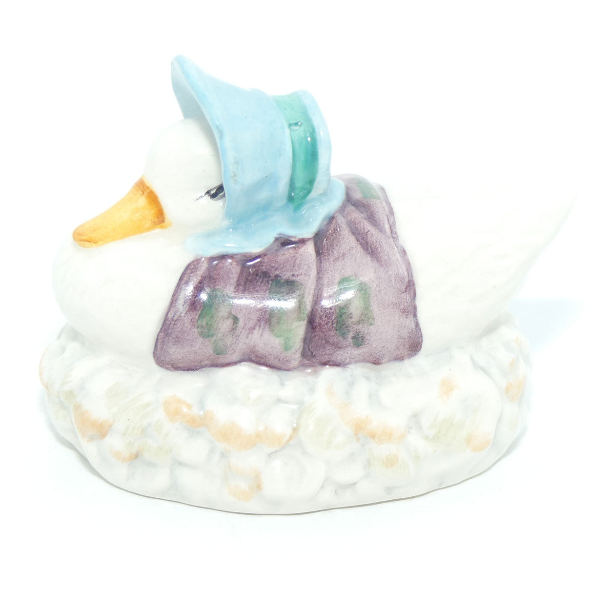 Beswick Beatrix Potter Jemima Puddleduck made a Feather Nest | BP3b | Purple #1