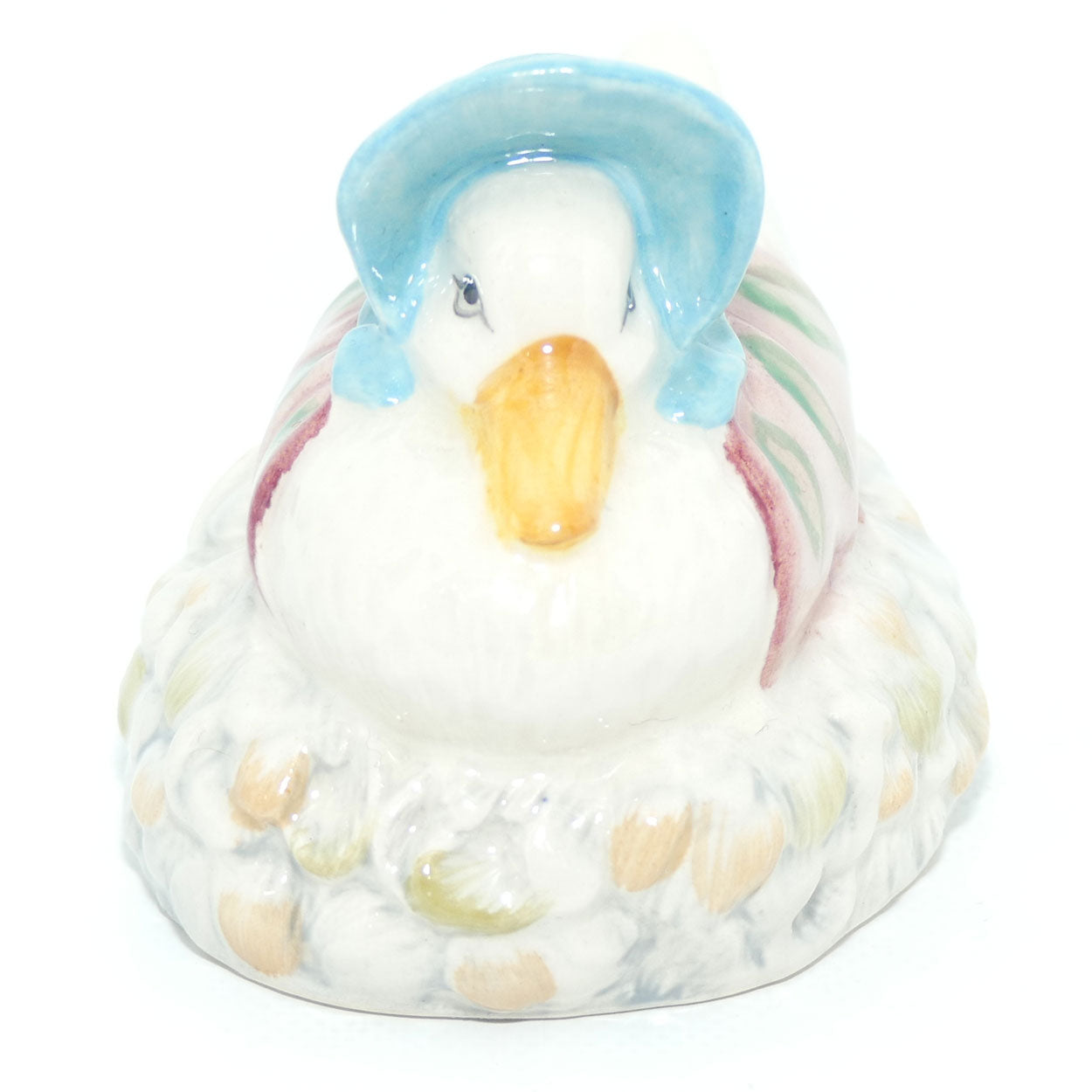 Beswick Beatrix Potter Jemima Puddleduck made a Feather Nest | BP3c | Pink