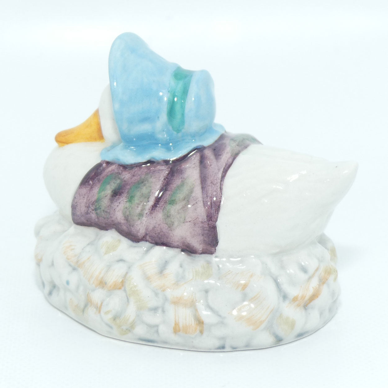 Beswick Beatrix Potter Jemima Puddleduck made a Feather Nest | BP3b | Purple