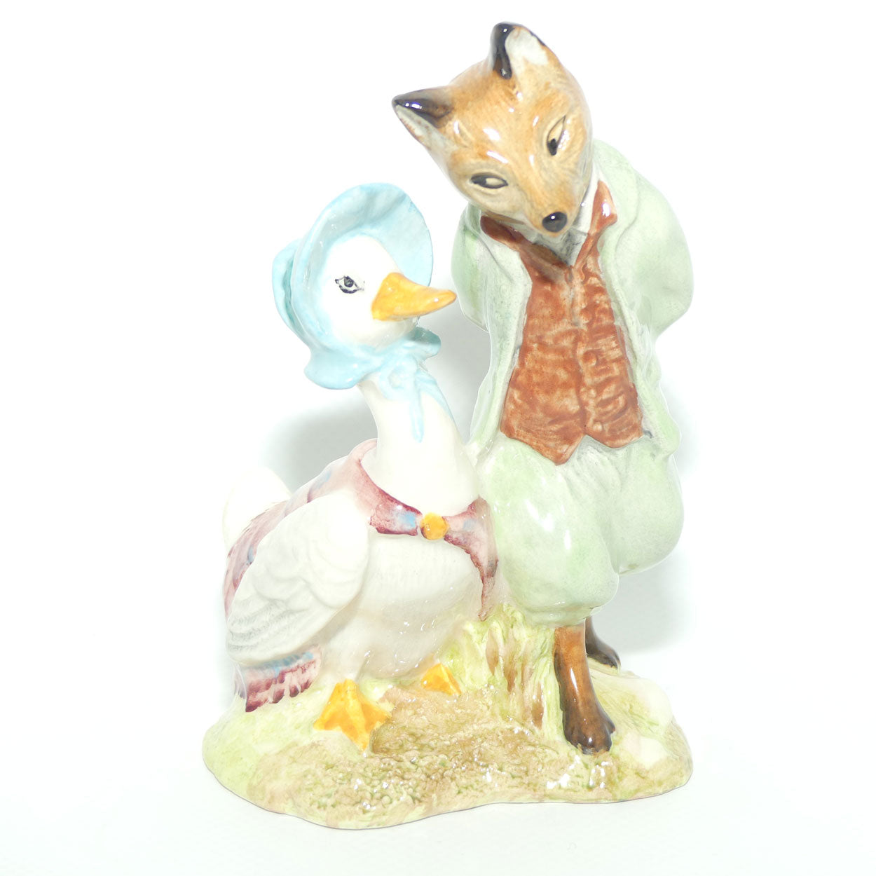 Royal Albert Beatrix Potter Jemima Puddle-Duck with Foxy Whiskered Gentleman | BP6a | boxed