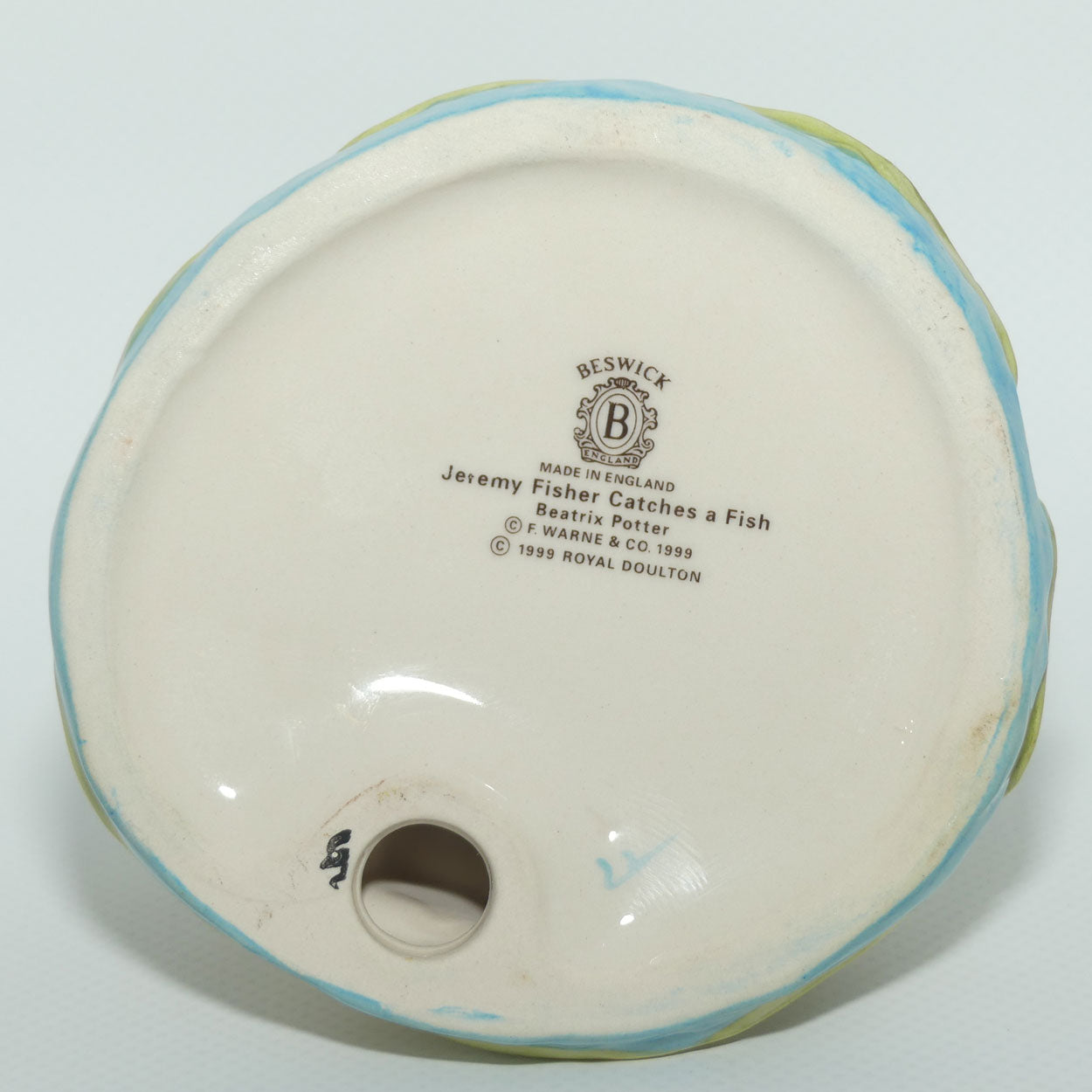 Beswick Beatrix Potter Jeremy Fisher Catches a Fish | BP10a