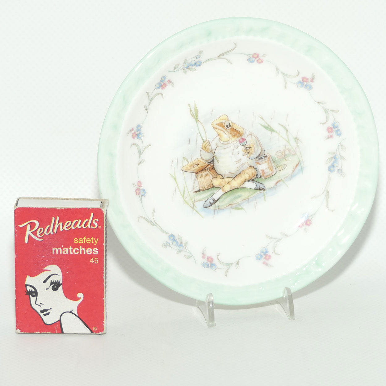 Royal Albert Beatrix Potter | The World of Beatrix Potter | Jeremy Fisher | 12cm coaster | boxed