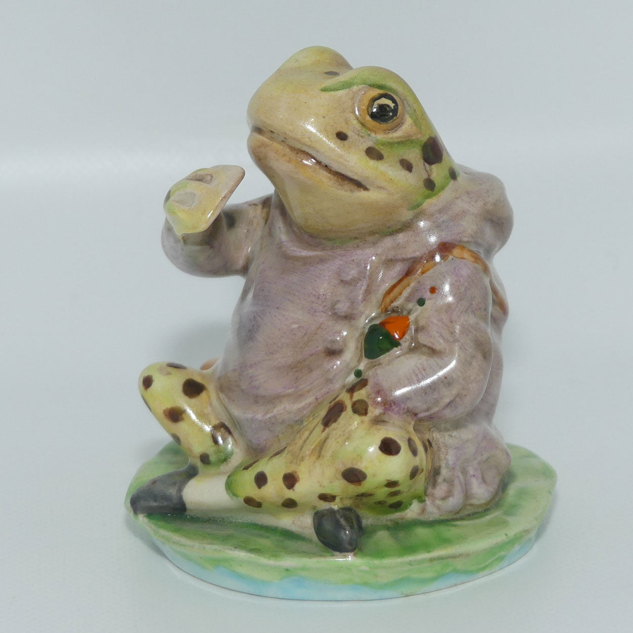 Beswick Beatrix Potter Mr Jeremy Fisher | Spotted | BP2a Gold Oval | #3