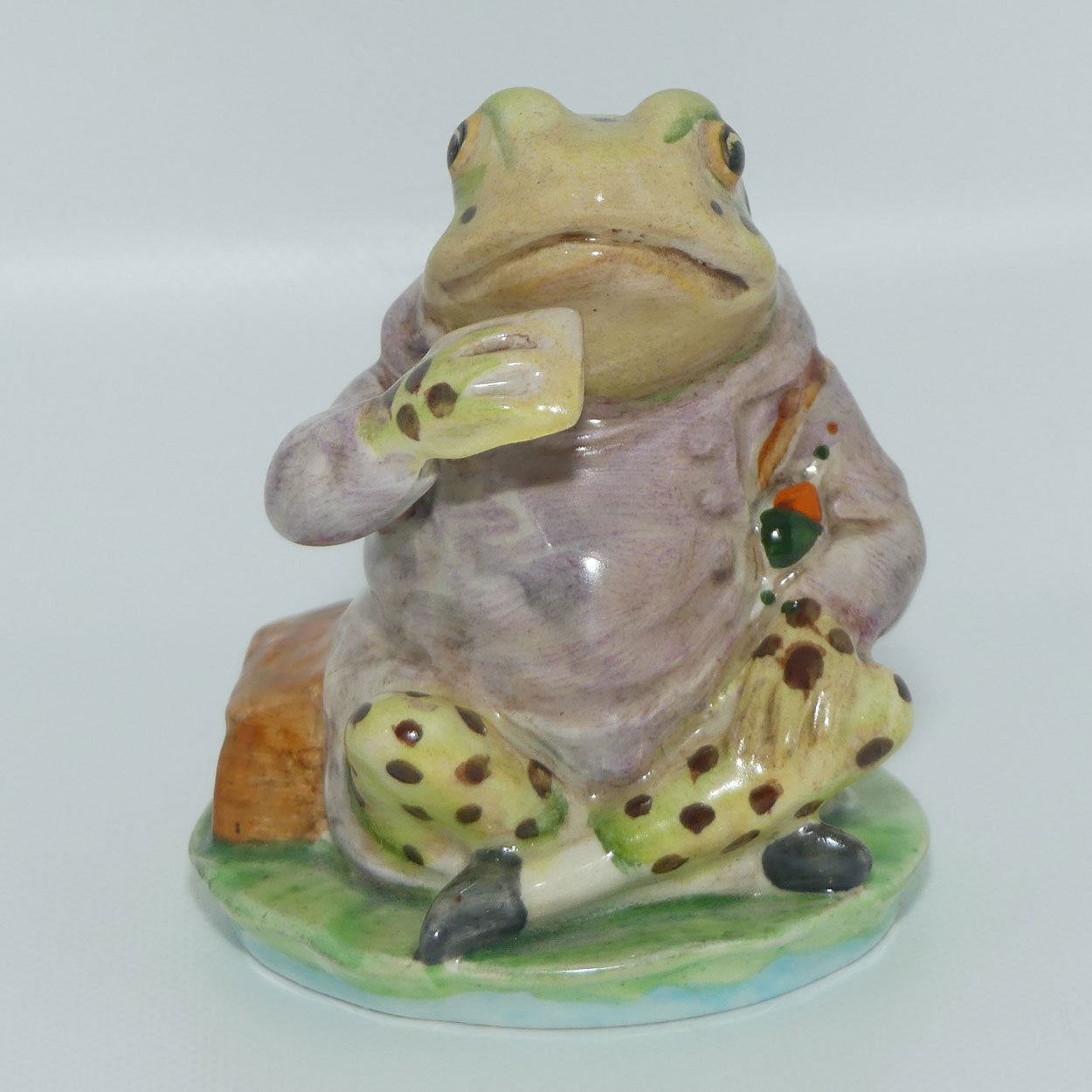 Beswick Beatrix Potter Mr Jeremy Fisher | Spotted | BP2a Gold Oval | #3