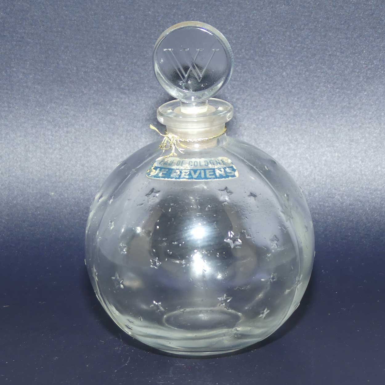 Je Reviens Worth Eau de Cologne perfume bottle by Lalique France