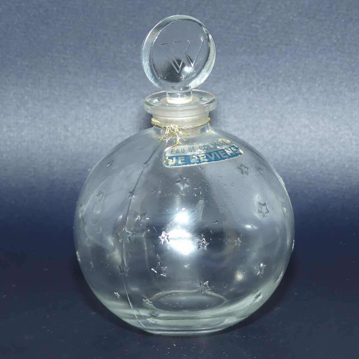 Je Reviens Worth Eau de Cologne perfume bottle by Lalique France