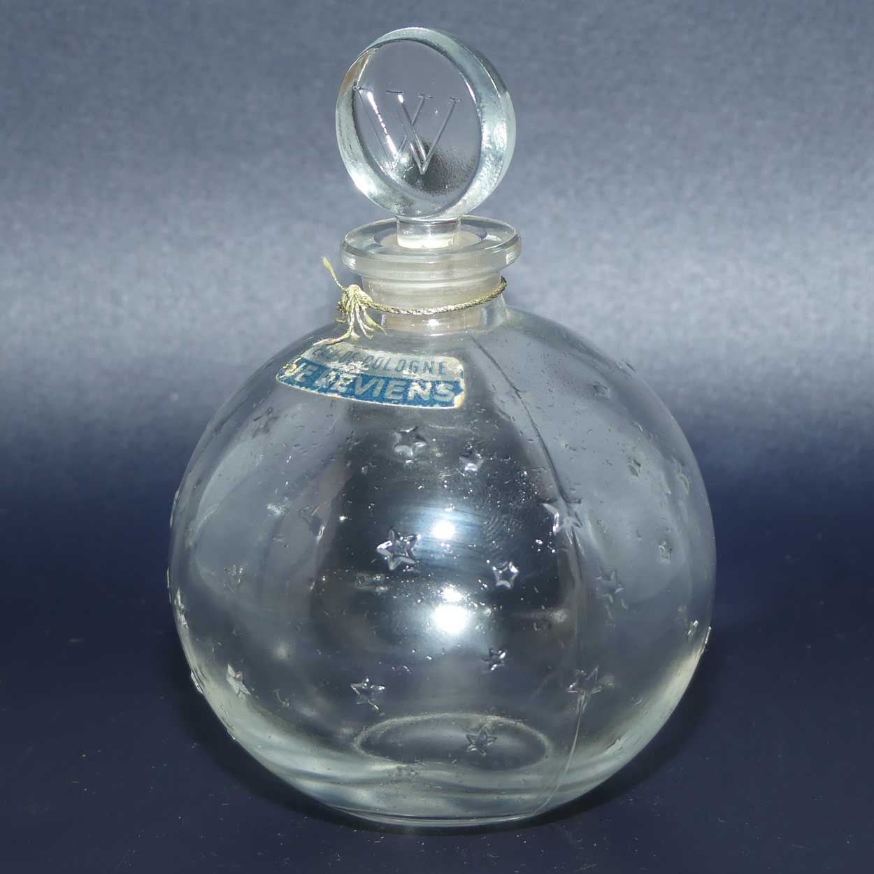 Je Reviens Worth Eau de Cologne perfume bottle by Lalique France