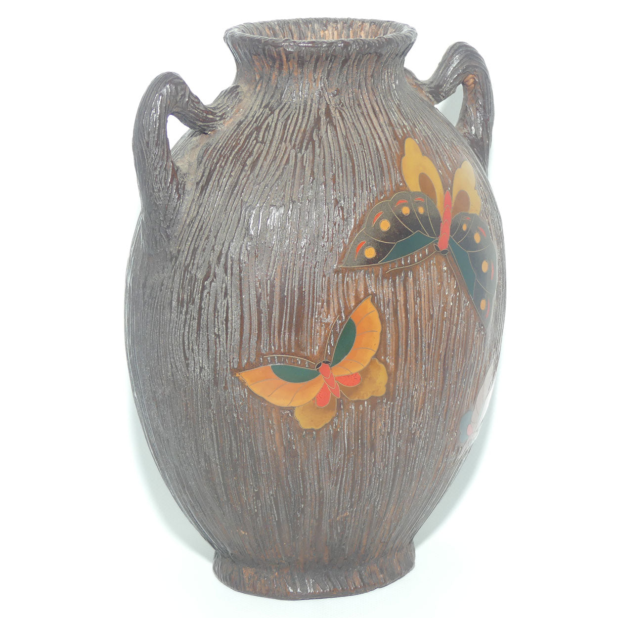 Japanese Totai Shippo | Jiki Shippo Tree Bark Cloisonne vase | Meiji period