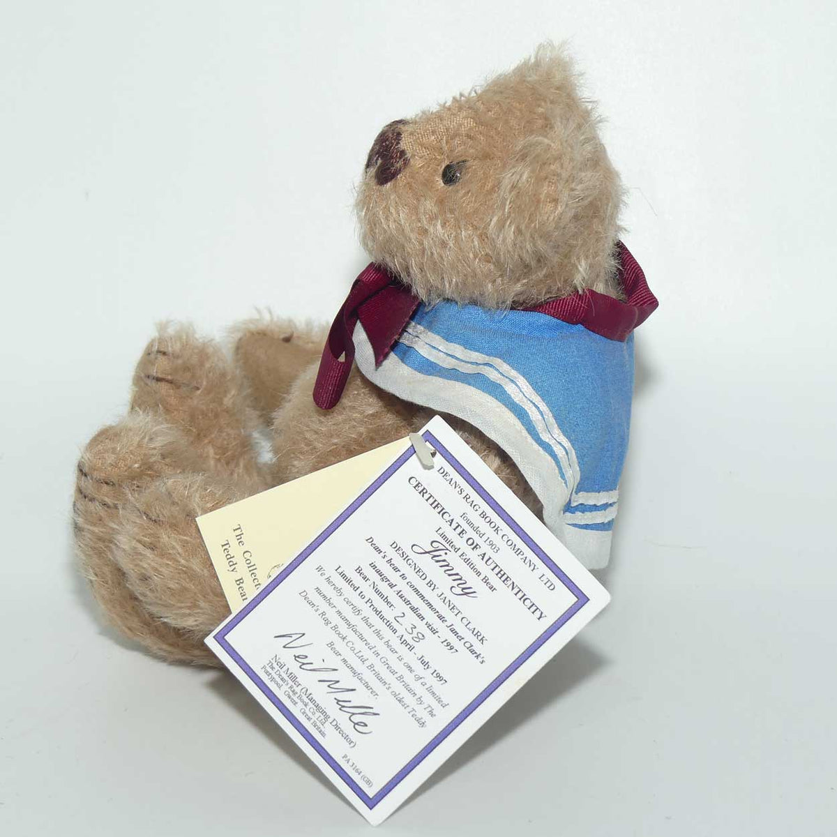 Dean's Rag Book Company Limited Edition Bear for Australia | Jimmy | LE #336